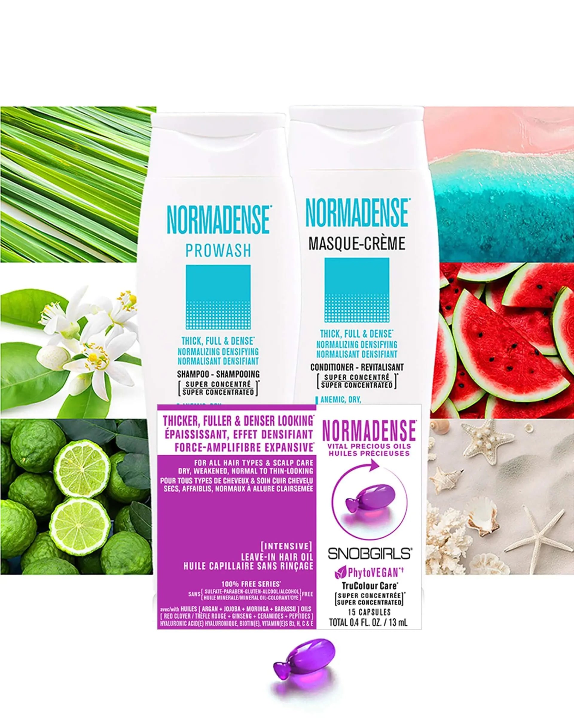 Trio NORMADENSE 2 Vegan Shampoo Conditioner, Hair Oil - SNOBGIRLS.com