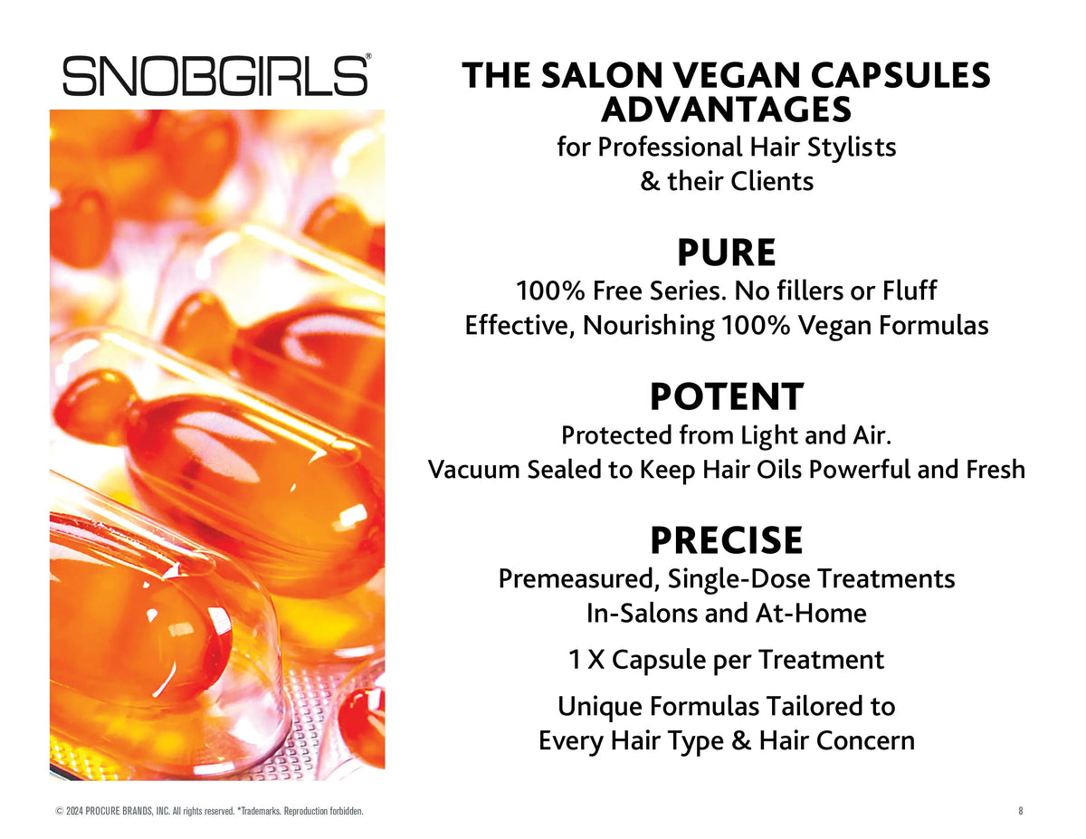 VICE-VERSA LISS &amp; CURLS Vegan Hair Oil 45 Capsules SNOBGIRLS