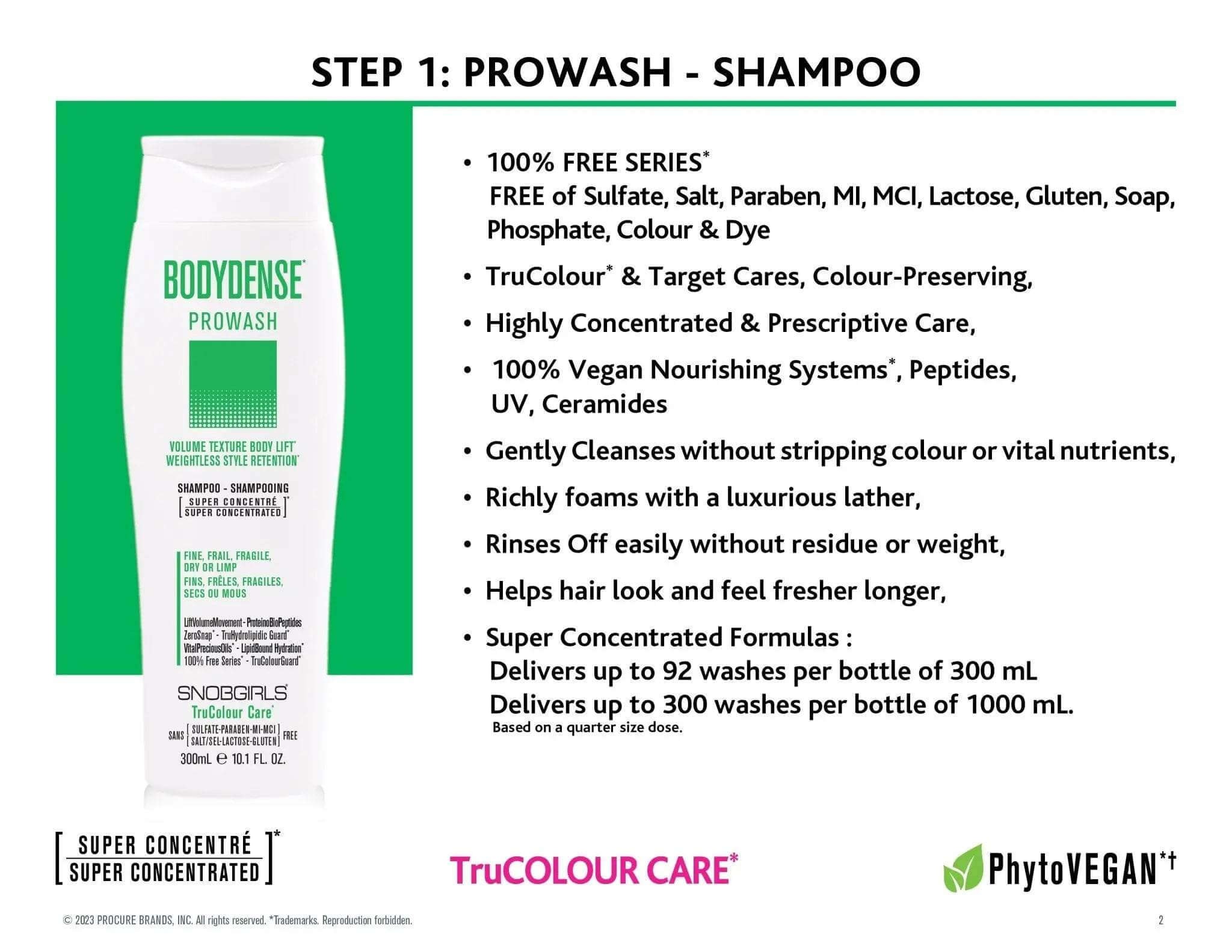 BODYDENSE Prowash (shampoo) 10.1 FL. OZ. - SNOBGIRLS.com