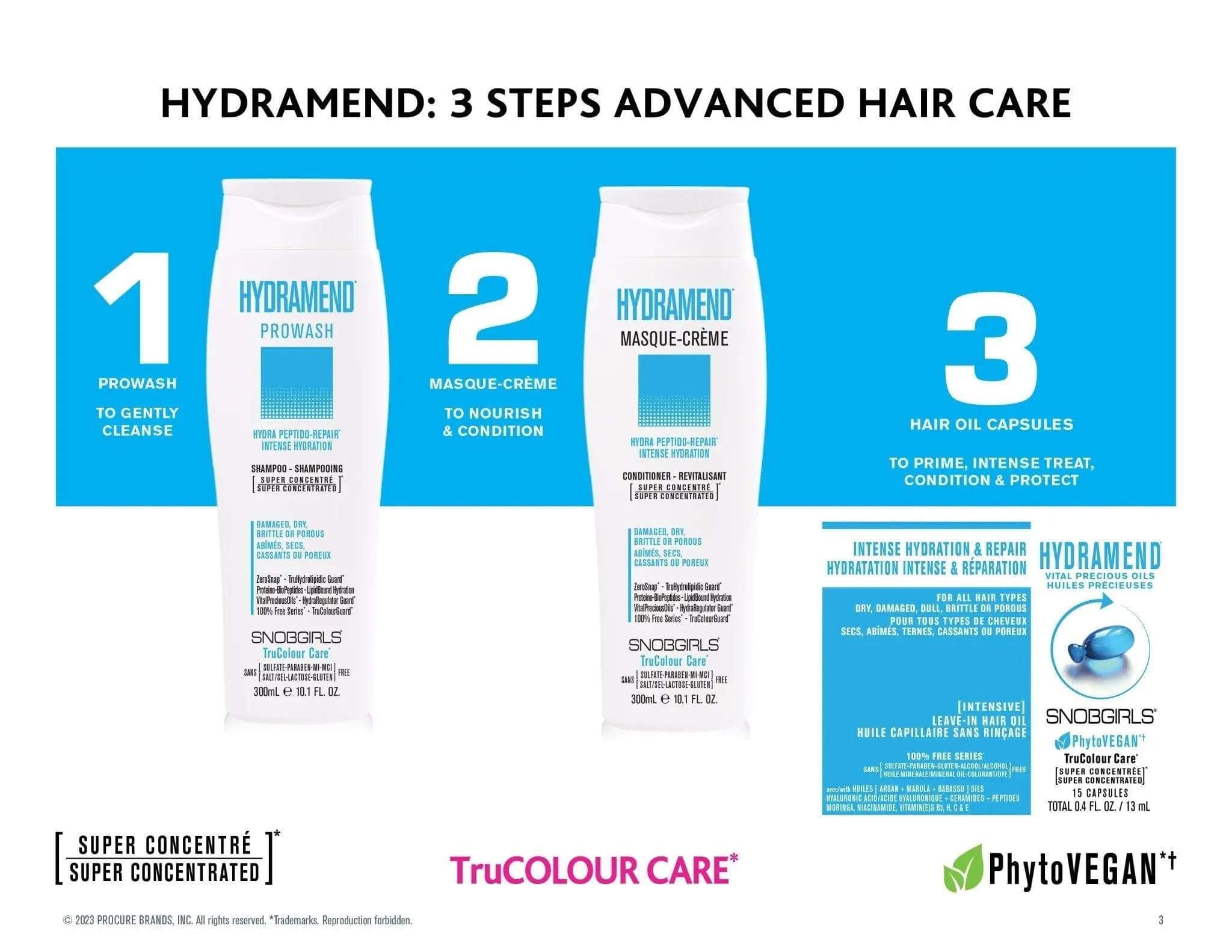 HYDRAMEND Hydrating Shampoo Conditioner DUO LITERSshampoo conditionerSNOBGIRLS.com