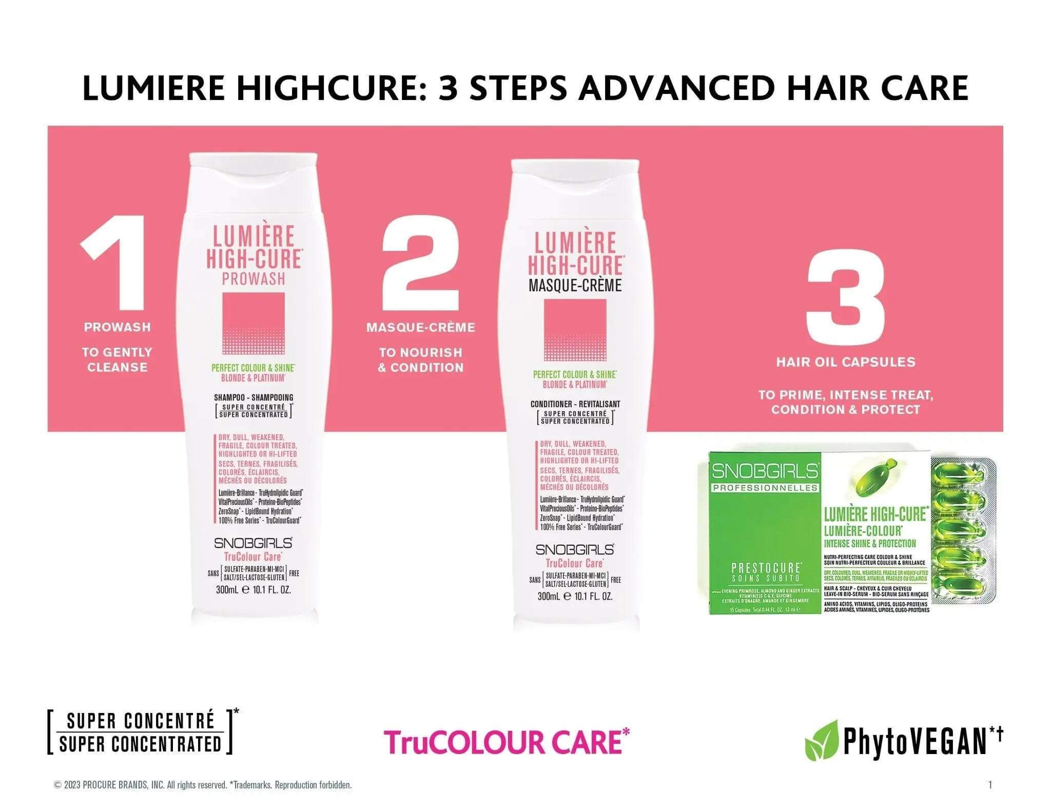 LUMIERE HIGHCURE Shampoo Conditioner Duo LITERSshampoo conditionerSNOBGIRLS.com