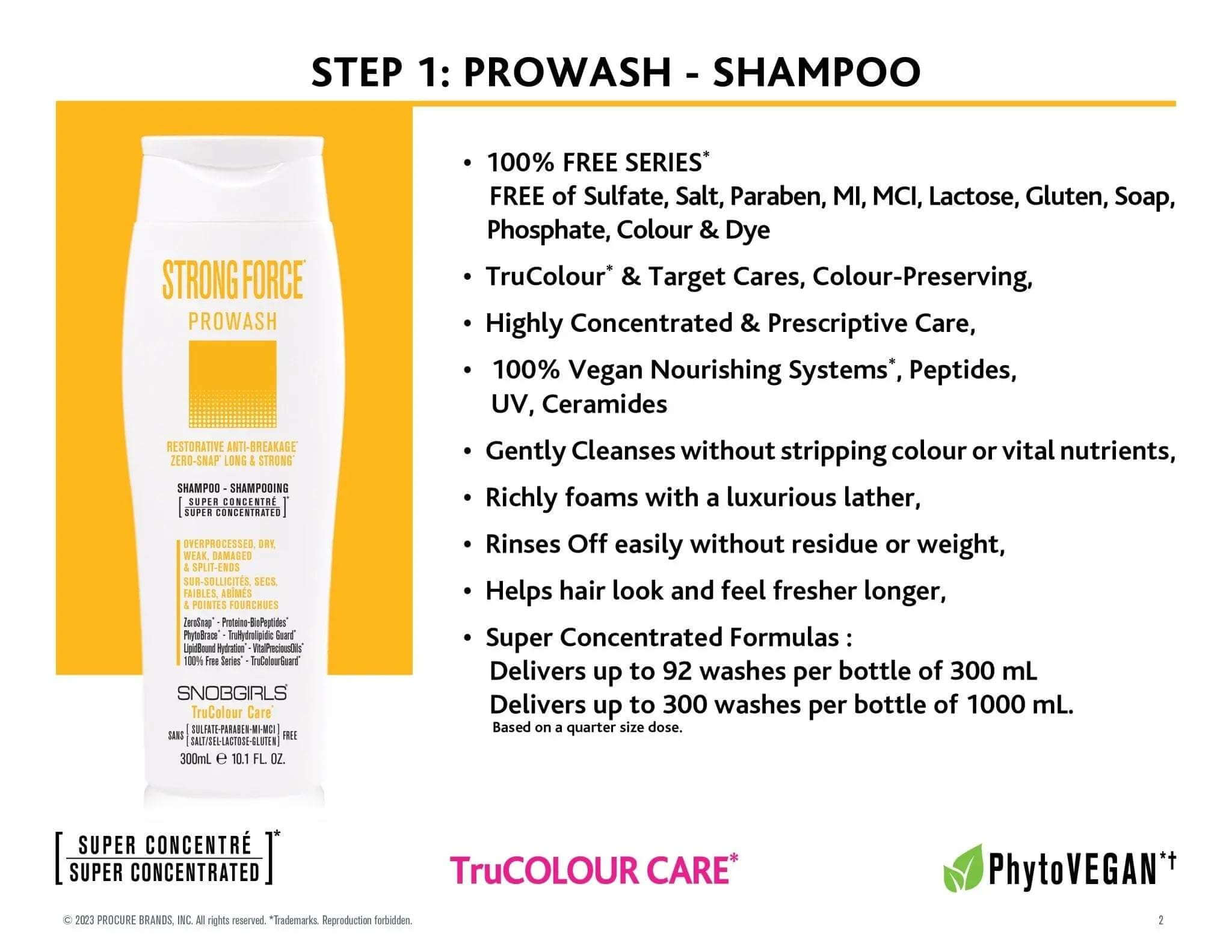 STRONGFORCE Prowash Vegan Hair ShampooSTRONGFORCE Prowash Vegan Hair ShampooSNOBGIRLS.com