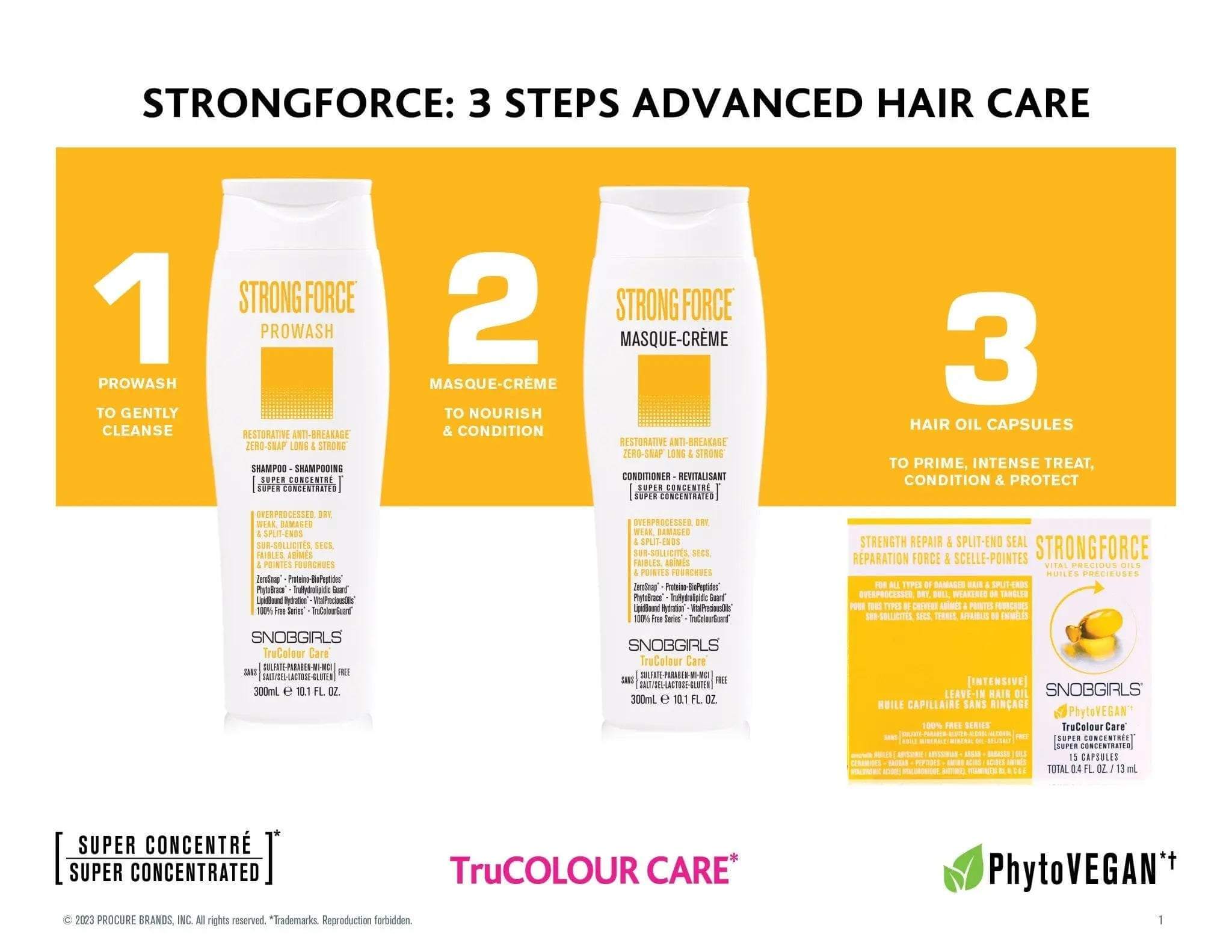 STRONGFORCE Prowash Vegan Hair Shampoo - SNOBGIRLS.com