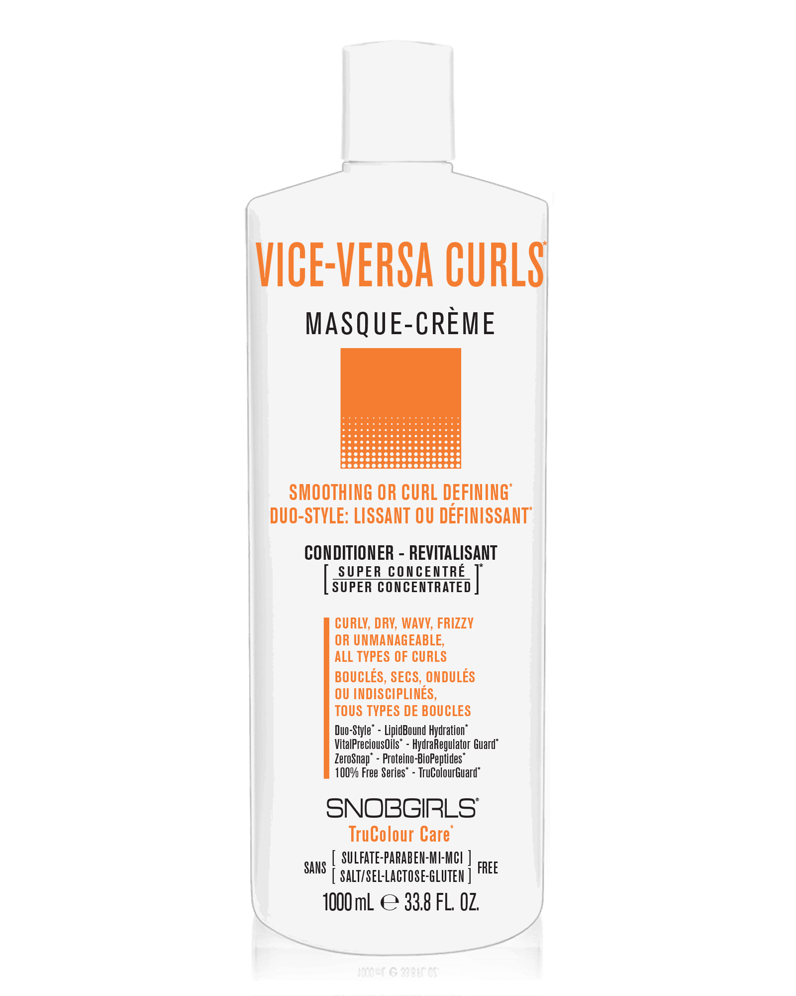 VICE-VERSA CURLS Masque-Creme (conditioner) 33.8 FL. OZ. - SNOBGIRLS.com